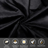 LuxyHoom 89" King Pull Out Sofa Bed, Velvet Chesterfield Sleeper Sofa Couch, 3 in 1 Convertible Tufted Futon Couches with Ottoman for Living Room, Small Space, Apartment, Office, Bedroom, Black LuxyHoom