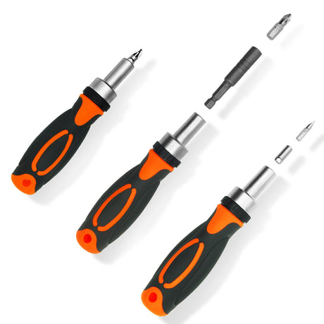 TOOLMAK Ratcheting Screwdriver Set Screwdriver 42 in 1 Ratchet Wrench Set, With Rotatable Ratchet Handles ＆ Storage Case, Household Repair Tool Kits for Bike TOOLMAK