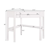 Giantex with One Drawer and One Storage Shelf, White Finish Giantex