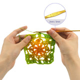 2 Skeins Rainbow Soft Yarn 100% Wool Gradient Multi Color Yarn for Crocheting Knit Total Length 180m×2(196yds×2,50g×2)-11 NICEEC