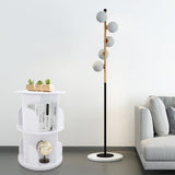 Bacacoo 2-Tier 360° Rotating Bookshelf - Stylish White Freestanding Storage Organizer Bacacoo