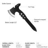 Hitdudu Throwing Axes, 11.8" Throwing Tomahawk w/ 3.5" Blade, Full Tang Stainless Steel Axe Set with Sheath, Paracord Wrapped Handle, Design for Hawks Throwing Recreation and Competition Hitdudu