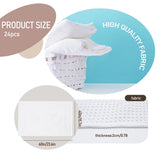 YOUKE OLA 20 Pack Sublimation White Towels Waffle Weave Kitchen Towels Blanks Microfiber Dish Drying Towel for Heat Transfer 16x24 Inch YOUKE OLA