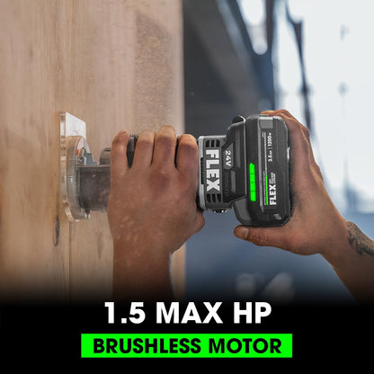 FLEX 24V Brushless Cordless 1.5 HP Trim Router Tool, Battery and Charger Not Included - FX4221-Z - WoodArtSupply