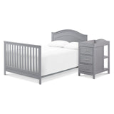 DaVinci Charlie 4-in-1 Convertible Crib and Changer Combo in Grey DaVinci