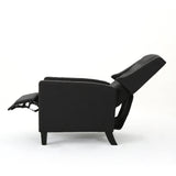 Christopher Knight Home Izidro Traditional Fabric Recliner, Dark Charcoal / Dark Brown Christopher Knight Home