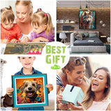 Kaliosy 5D Large Dolphins Diamond Art Kits for Adults, DIY Sunset Ocean Scenery Giant Diamond Painting Full Round Drill Crystal Art - Home & Office Wall Decor 11.81x31.5 inch/30x80cm Kaliosy