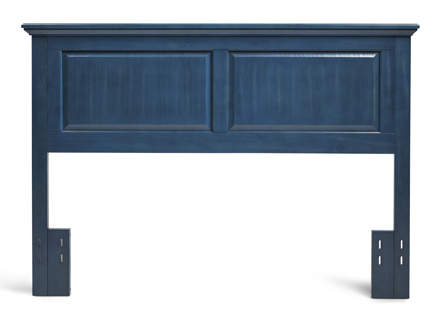 Vibrant Blue Solid Wood Headboard for Full/Queen Beds by Glenwillow Home - WoodArtSupply