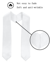 Happy Secret Adult Graduation Stole 60" Long Plain Stole Class of 2024&2025 for Academic Commencements Happy Secret