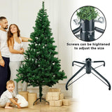Finphoon Metal Christmas Tree Stand, Foldable Xmas Tree Base for 4-8 Ft Artificial Trees, 15.7 Inch Replacement Christmas Tree Stand Bracket Fits 0.5-1.57 Inch Poles,Dark Green Finphoon