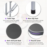 LEIBOU 45'' Professional Foldable Heavy Duty Dog Pet Grooming Table with H-Shape Arm & Noose, Maximum Capacity Up to 260lbs, Black LEIBOU