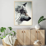 JFYHAB Wolf Diamond Art Kits for Adults, Mountain Wolf Diamond Painting Kits for Adults Beginners, DIY 5D Diamond Painting with Round Gem Art Kits for Gift Home Wall Decor 12x16 Inch JFYHAB