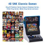 NEOGEO Mini Arcade International Version, 40 Pre-Loaded Classic SNK Games:The KING of The FIGHTERS / METAL SLUG and More, Built-in Clearly 3.5”LCD Screen, HDMI and 2 Gamepad Ports UNICO