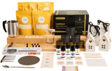 WAYONE LLC Candle Making Kit - DIY Starter Soy Candle Making Supplies Kit - Soy Wax, Full Set - 1 Jars & 6 Tins, 5 Pleasant Scents, Color Dyes & More, Perfect Candle Making Kit for Adults WAYONE LLC
