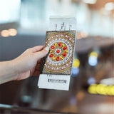 2 Pieces Diamond Painting Leather Passport Holder, DIY Special Shaped Crystal Painting Travel Passport Protective Cover for Boarding Pass, ID Card, Driver's License-20X14CM (AA083-AA221) Vocttaiy