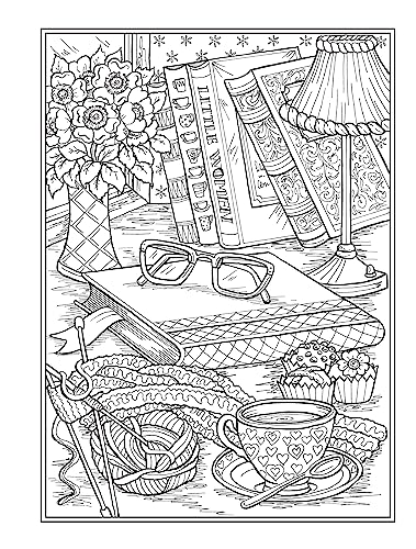 Creative Haven Afternoon Tea Coloring Book (Adult Coloring Books: Food & Drink) Dover Publications