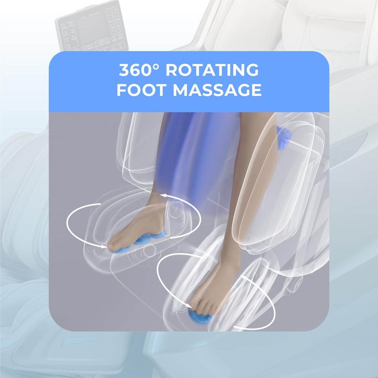 Osaki 4D Achilles l 360 Rotating Footrest l Full Body Massage Chair l Zero Gravity l 360 Kenading Calfrest l Lumbar Heating l Touchscreen Controller l Auto Body Scan l Bluetooth Speaker (Taupe) Osaki