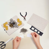 WEBBEDY 3D String Art Kit DIY Bee String Arts and Craft Kits for Adults Beginners Include All Necessary Accessories and Wooden Frame, Home Wall Decorations Unique Gift WEBEEDY