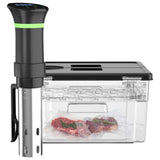 Sous Vide Cooker Kit, Includes One 1000W Immersion Circulators and 11.65QT Sous Vide Container with Lid and Built-in Rack, with Temperature and Time Digital Display Control Vpcok Direct