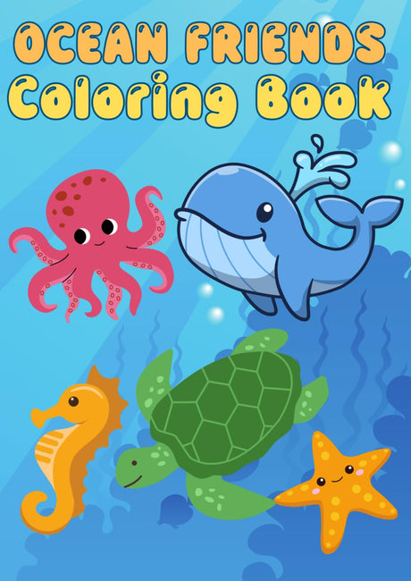 Ocean Friends Coloring Book – Dive into a World of Fun! WoodArtSupply