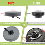 Ainilaily Rolling Stool with Wheels, Heavy Duty 400 lbs Stool for Shop Guitar Lab Tattoo Workbench Medical, Adjustable Swivel Stool Chair (Grey) Ainilaily