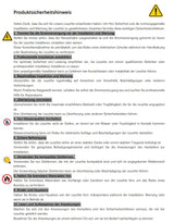 Saint Mossi Tadio Double Layer Glass Coffee Table for Living Room, Brown Glass & Coffee Brown MDF Bottom Shelf SM Saint Mossi