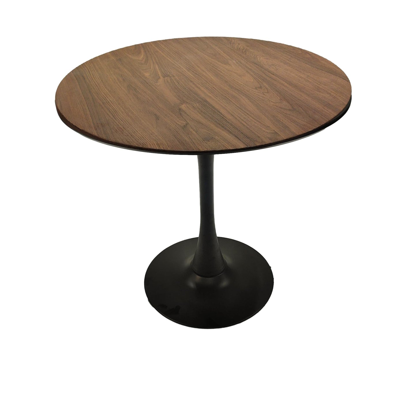 Walnut Round Tulip Dining Table – Mid-Century Style for 2-4 People - WoodArtSupply