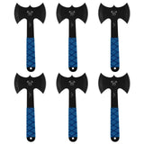 JXE JXO Throwing Axes and Tomahawks Set 6Pack, Double Bite Hawks, Design for Throwing Recreation and Fun JXE JXO