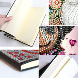 Puppy 5D Diamond Painting Notebook Art Kits for Adults Beginners Diamond Painting Sketchbook Dots Art Journal with Lined Pages Accessories Gift Box A5 Leather Crafts Projects Generic