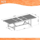 Amazonia Colony 11-Piece Patio Extendable Rectangular Dining Set Wtih Cushions | Eucalyptus Wood | Ideal for Outdoors and Poolside, 118Lx42Wx35H, Brown Amazonia