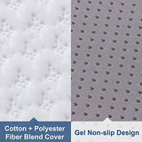 Folding Mattress Queen - Tri Fold Futon Mattress Portable Floor Mattress with Soft Breathable Cover for Guests Temporary Use Foldable Camping Sofa Bed for Back Pain Relief, 60"x80"x4" Sedefen