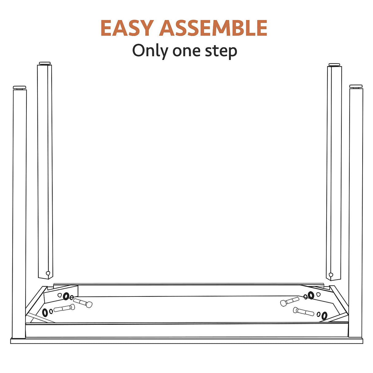 POPRUN Writing Computer Office Desk 59 Inch（60"x 30"） Home Office Wooden Writing Study Desk Table, Large Solid Wood Desk, Modern Simple Sturdy Laptop Study Table, Walnut - Solid Tabletop Made of MDF POPRUN