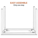 POPRUN Writing Computer Office Desk 59 Inch（60"x 30"） Home Office Wooden Writing Study Desk Table, Large Solid Wood Desk, Modern Simple Sturdy Laptop Study Table, Walnut - Solid Tabletop Made of MDF POPRUN