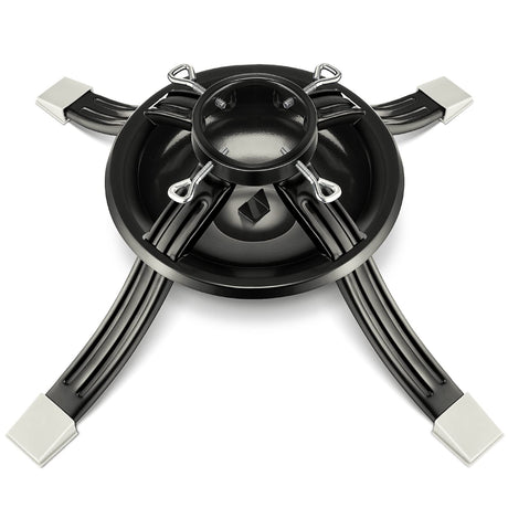 Roowest Christmas Tree Stand for Live Tree, Real Christmas Tree Base Dark Green Metal Holiday Xmas Tree Stands Fits for 2-3.5 Inches Trunk, 0.8 Gallon Water Capacity Roowest