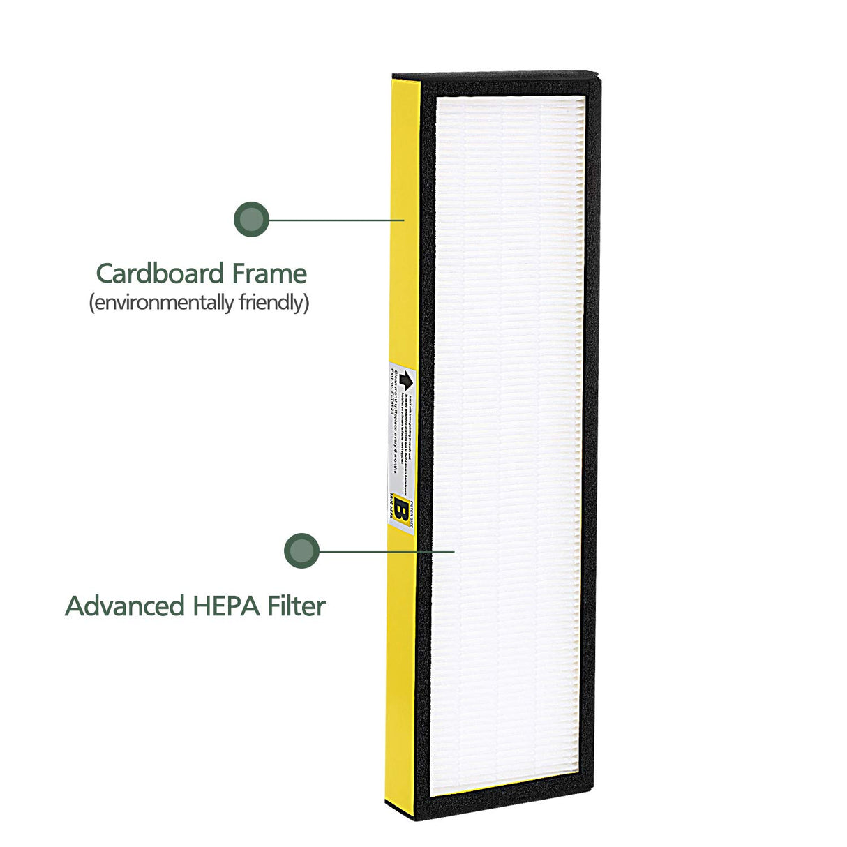 2 Pack FLT4825 True HEPA Filter B Replacement with Activated Carbon Pre-Filters Compatible with Guardian Air Purifier AC4825 AC4300 AC4800 AC4900 AC4850 isinlive