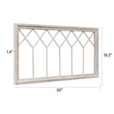 Sintosin Rustic Wood Window Frames for Wall Decor 40 x 20 inches, Hanging Distressed White Farmhouse Window Frame Wall Decor, Decorative Window Frame Decor for House Living Room Bedroom Christmas Sintosin