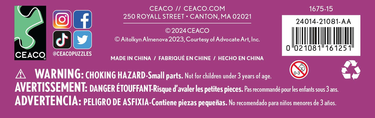 Ceaco - Glow in The Dark - Fireside Fairies - 100 Piece Jigsaw Puzzle Ceaco