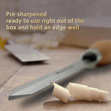 UF-SHARP Diamond Parting Tool for Wood Lathe 3/16 inch Thick, M2 Cryo HSS Wood Turning Tools with Beech Wood Handle UF-SHARP