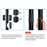 SINGAYE 5-Shelf Adjustable, Heavy Duty Storage Shelving Unit (350 lbs per Shelf), Steel Organizer Wire Rack Storage Shelf for Garage Office Pantry Ktichen, Black (36" W x 14" D x 72" H) SINGAYE