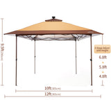 Suntime Pop Up Gazebo Polyester Canopy Tent OUTDOOR LIVING SUNTIME