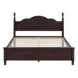 Harper & Bright Designs 3-Piece Queen Size Wood Platform Bed Set with Nightstands in Dark Walnut Harper & Bright Designs