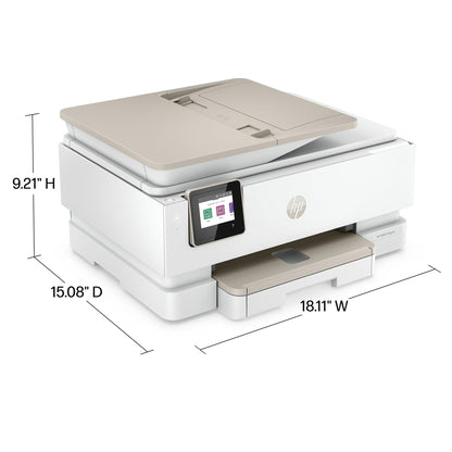 HP ENVY Inspire 7955e Wireless Color Inkjet Printer, Print, scan, copy, Easy setup, Mobile printing, Best-for home, Instant Ink with HP+,White