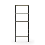 Furinno Turn-N-Tube with 3 Shelves Toilet Space Saver, French Oak Grey/Black Furinno