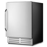 Velivi 24 Inch Beverage Refrigerator Outdoor, Under Counter Beverage Cooler for Patio, Built-in Drink Fridge 210 Cans, with Stainless Steel Door for Soda, Beer, Wine Velivi