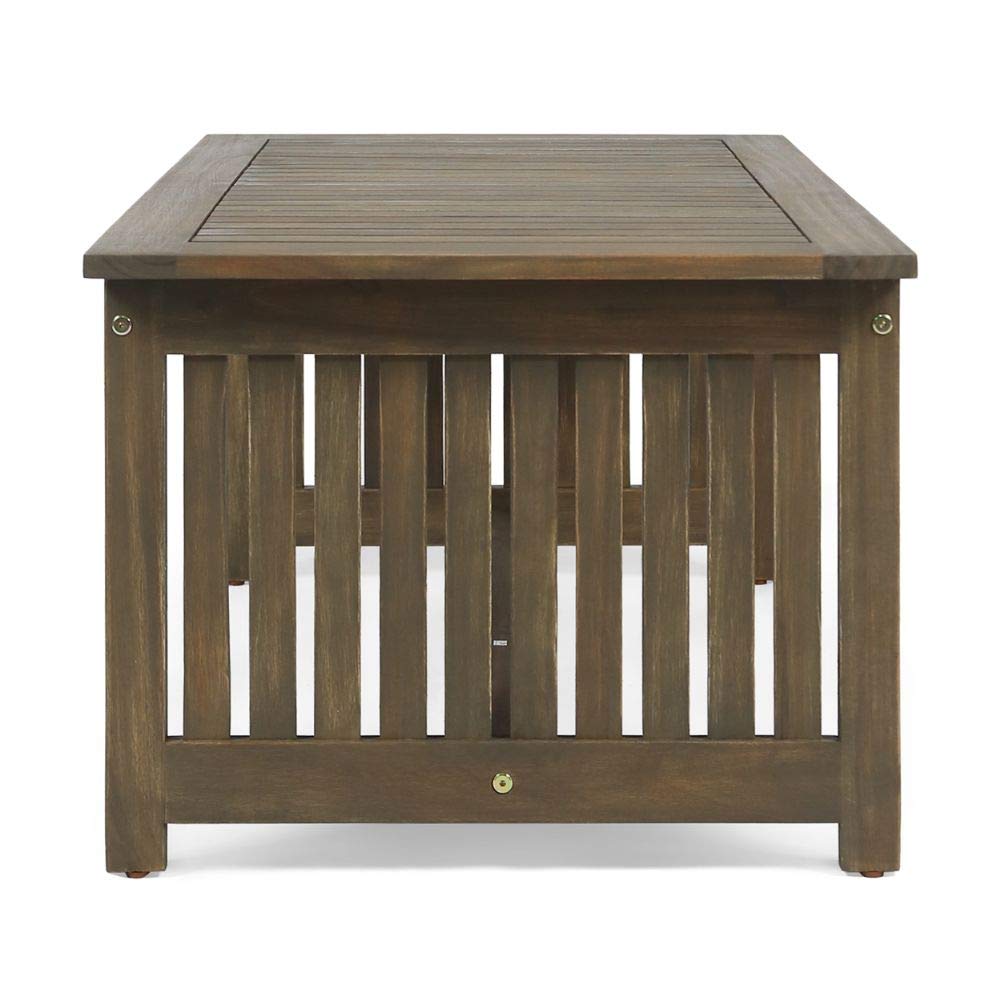 Christopher Knight Home Grace Outdoor Acacia Wood Coffee Table, Gray Finish Christopher Knight Home