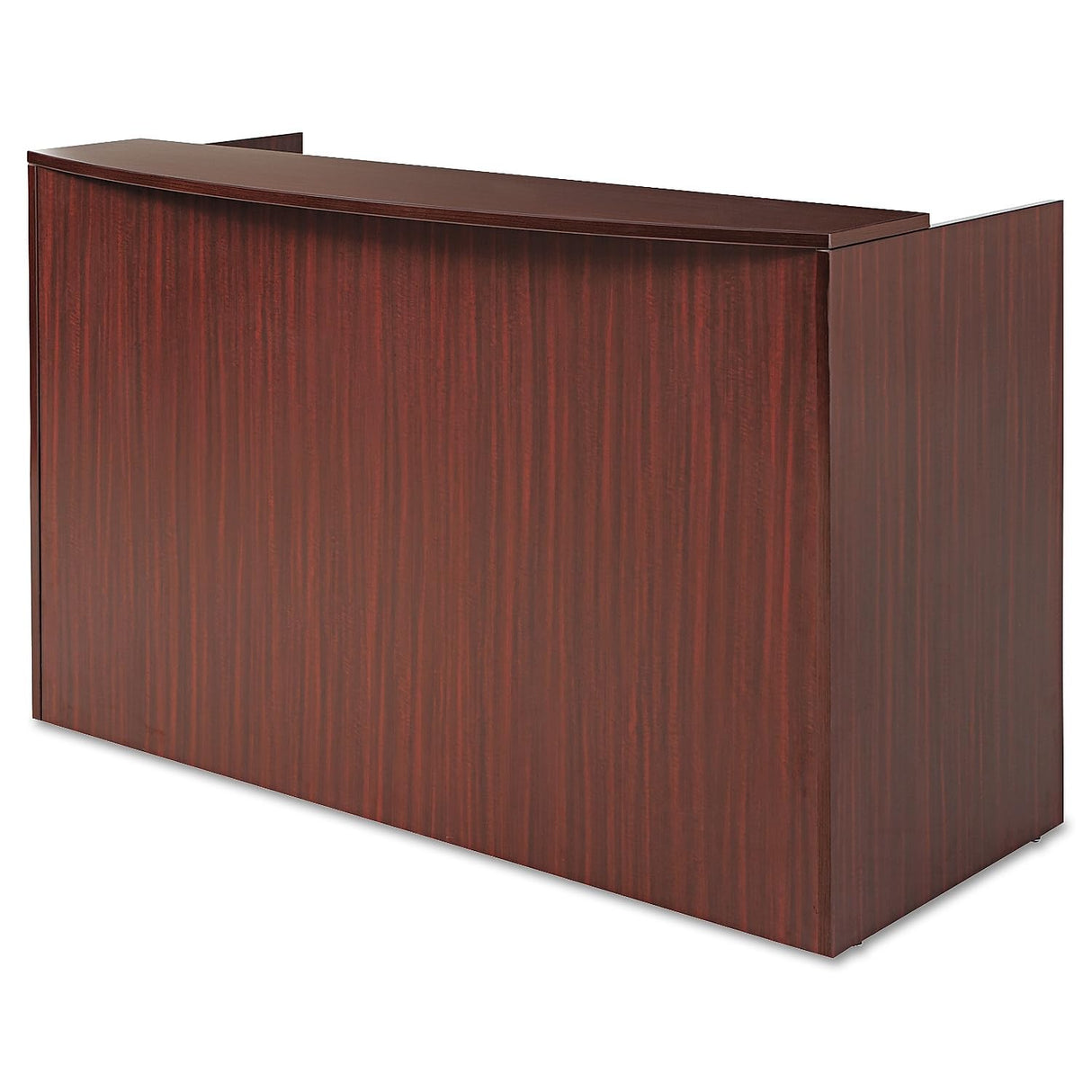 Alera ALE Valencia Series Reception Desk w/Counter,71w x 35 1/2d x 42 1/2h, Mahogany Alera