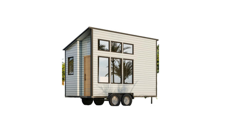 Generic Tiny Home Building Plans Mobile Lifestyle - 8' x 16' 128sqft area Living Space Generic