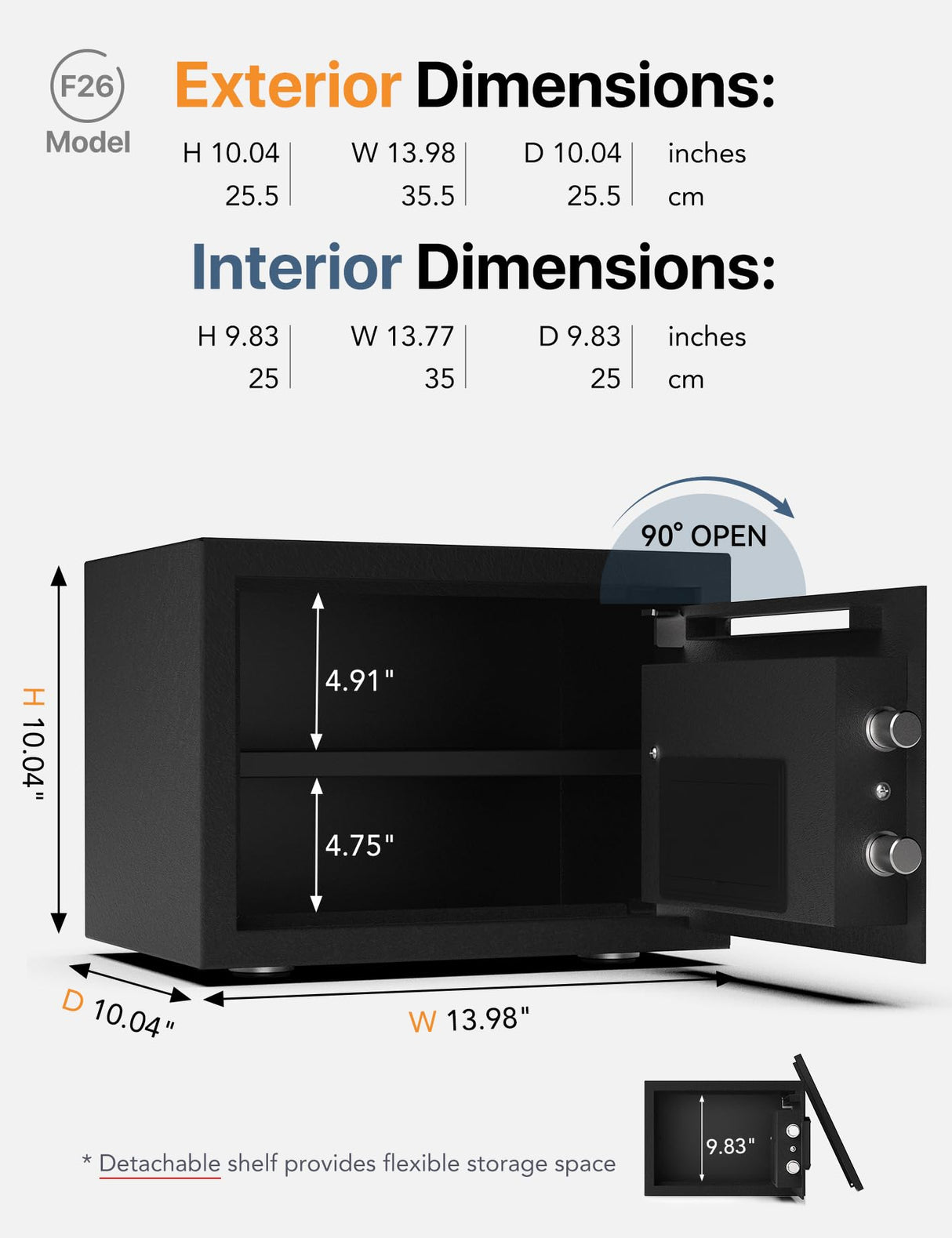 FORFEND Smart Depository Drop Safe App Alarm| Voice Command Office Deposit Safe Box Front Drop Slot | Tamper Proof Money Safe for Business Cash Slip FORFEND Security