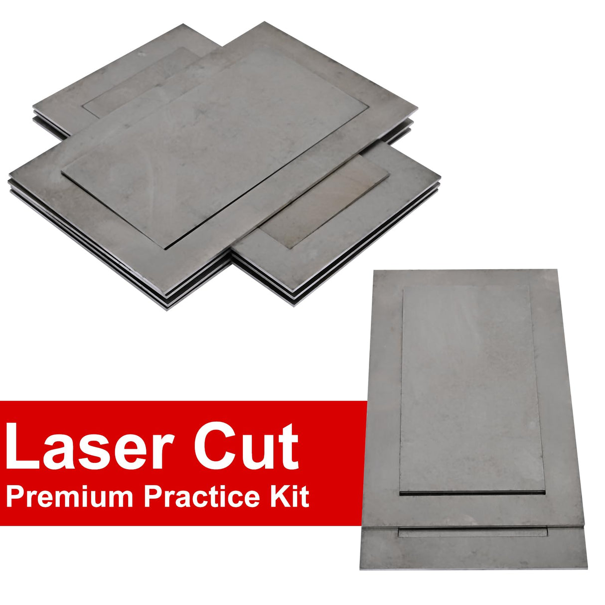 Welding Practice Kit，24-Piece 3x5” Welding Coupons with Premium 18-Gauge Steel Plates for MIG,Suitable for welding practice and improving welding skills… XLKIB