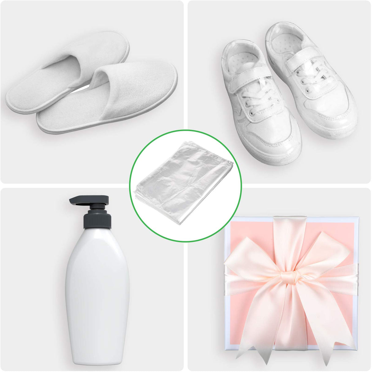 100 Pieces Heat Shrink Wrap Bags 10 x 14 Inch Clear Odorless Heat Shrink Film Wrap POF Heat Shrink Wrap for Bottles, DIY Handmade Crafts, Shoes Dust-Proof Packaging Zonon